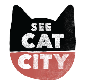 Logo for See Cat City art series by Carl Vervisch